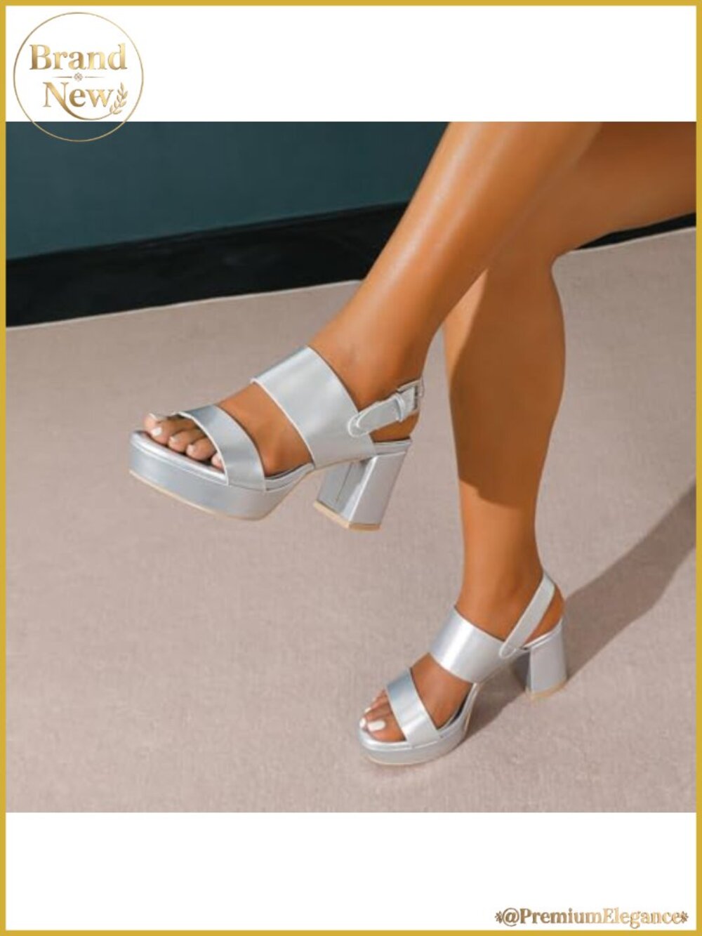 3 Inch Block Heel Platform Strap Chunky Sandals - Picture 3 of 6